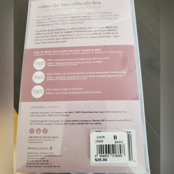 Adjust The Bust Adhesive Bra, Cup Size B - Picture 3 of 9